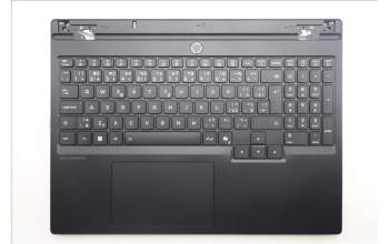Lenovo 5CB1S24055 C-Cover with keyboard, Czech Slovakian, Eclipse Black, RGB Backlight, Anodizing Sandblasting, UK