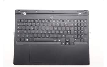 Lenovo 5CB1S24058 C-Cover with keyboard, French, Eclipse Black, RGB Backlight, Anodizing Sandblasting, US