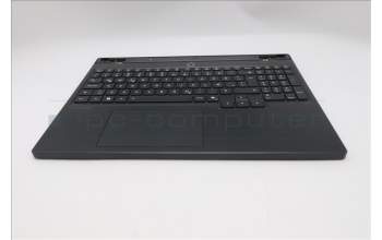 Lenovo 5CB1S24065 C-Cover with keyboard, Icelandic, Eclipse Black, RGB Backlight, Anodizing Sandblasting, UK