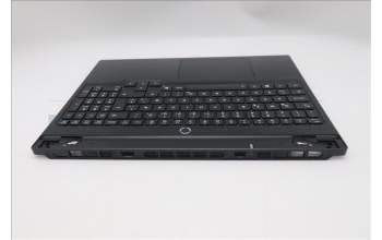 Lenovo 5CB1S24065 C-Cover with keyboard, Icelandic, Eclipse Black, RGB Backlight, Anodizing Sandblasting, UK