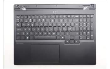 Lenovo 5CB1S24070 C-Cover with keyboard, Nordic, Eclipse Black, RGB Backlight, Anodizing Sandblasting, UK