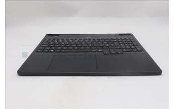 Lenovo 5CB1S24071 C-Cover with keyboard, Portuguese, Eclipse Black, RGB Backlight, Anodizing Sandblasting, UK