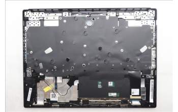 Lenovo 5CB1S24087 C-Cover with keyboard, US English Euro, Eclipse Black, White Backlight, Anodizing Sandblasting, US