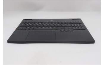 Lenovo 5CB1S24087 C-Cover with keyboard, US English Euro, Eclipse Black, White Backlight, Anodizing Sandblasting, US