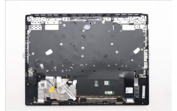 Lenovo 5CB1S24091 C-Cover with keyboard, German, Eclipse Black, White Backlight, Anodizing Sandblasting, UK