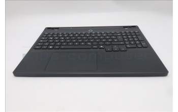 Lenovo 5CB1S24091 C-Cover with keyboard, German, Eclipse Black, White Backlight, Anodizing Sandblasting, UK