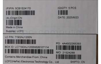 Lenovo 5CB1S24170 C-Cover with keyboard, Nordic, Eclipse Black, White Backlight, Anodizing Sandblasting, UK