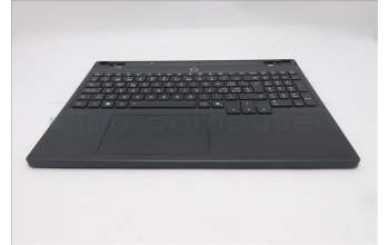 Lenovo 5CB1S24175 C-Cover with keyboard, Switzerland, Eclipse Black, White Backlight, Anodizing Sandblasting, UK