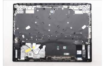 Lenovo 5CB1S24179 C-Cover with keyboard, UK English, Eclipse Black, White Backlight, Anodizing Sandblasting, UK