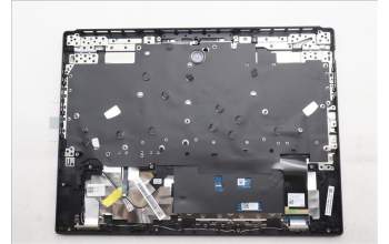 Lenovo 5CB1S31065 C-Cover with keyboard, US English Euro, Eclipse Black, White Backlight, Painting, US