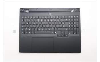 Lenovo 5CB1S31069 C-Cover with keyboard, German, Eclipse Black, White Backlight, Painting, UK