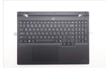 Lenovo 5CB1S31088 C-Cover with keyboard, Ukraine, Eclipse Black, White Backlight, Painting, US
