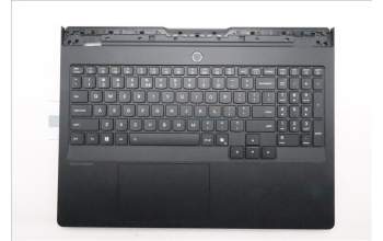 Lenovo 5CB1S31109 C-Cover with keyboard, US English Euro, Eclipse Black, White Backlight
