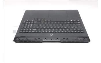 Lenovo 5CB1S31109 C-Cover with keyboard, US English Euro, Eclipse Black, White Backlight