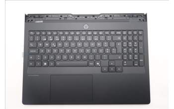 Lenovo 5CB1S31124 C-Cover with keyboard, Portuguese, Eclipse Black, White Backlight, UK