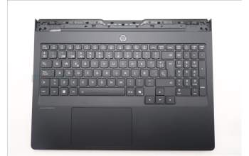 Lenovo 5CB1S31127 C-Cover with keyboard, Spanish, Eclipse Black, White Backlight, UK