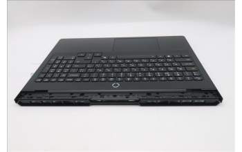 Lenovo 5CB1S31132 C-Cover with keyboard, Ukraine, Eclipse Black, White Backlight, US