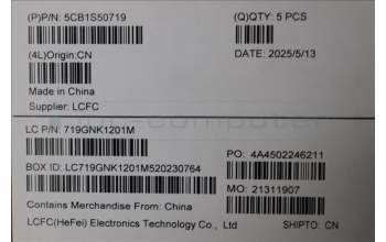 Lenovo 5CB1S50719 C-Cover with keyboard, Spanish, Eclipse Black, RGB Backlight, UK