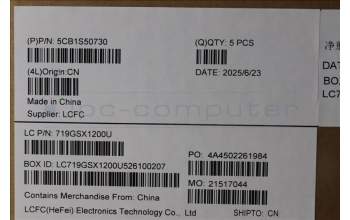 Lenovo 5CB1S50730 C-Cover with keyboard, Belgian, Glacier white, UK