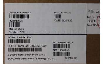 Lenovo 5CB1S50751 C-Cover with keyboard, Spanish, Glacier white, UK