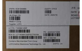 Lenovo 5CB1S50969 C-Cover with keyboard, Bulgarian, Tidal Teal, UK