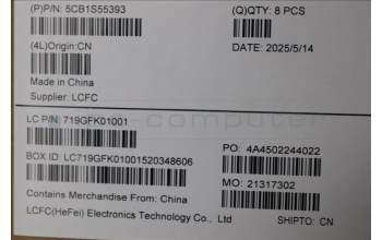 Lenovo 5CB1S55393 A-Cover, Touch, Black, MX030_CFRP_FHD