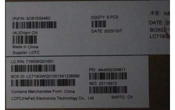 Lenovo 5CB1S55463 COVER MP6C0, B-Cover, IR_ASSY