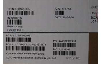 Lenovo 5CB1S57395 C-Cover with keyboard, Switzerland, ClickPad, w/Screw, UK