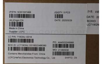 Lenovo 5CB1S57468 C-Cover with keyboard, Belgian, Eclipse Black, RGB Backlight, UK