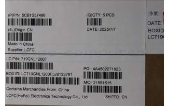 Lenovo 5CB1S57496 C-Cover with keyboard, Ukraine, Eclipse Black, RGB Backlight, US