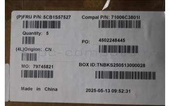 Lenovo 5CB1S57527 C-Cover with keyboard, Bulgarian, White Backlight, UK