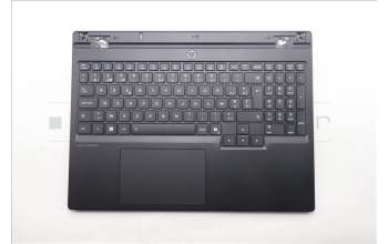 Lenovo 5CB1S75705 C-Cover with keyboard, Belgian, Eclipse Black, RGB Backlight, Anodizing Sandblasting, UK