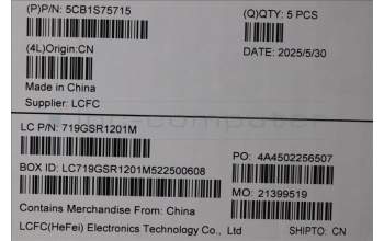 Lenovo 5CB1S75715 C-Cover with keyboard, Greek, Eclipse Black, RGB Backlight, Anodizing Sandblasting, US