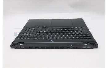 Lenovo 5CB1S75719 C-Cover with keyboard, Italian, Eclipse Black, RGB Backlight, Anodizing Sandblasting, UK