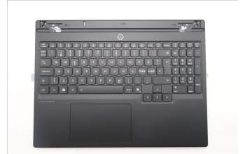Lenovo 5CB1S75723 C-Cover with keyboard, Nordic, Eclipse Black, RGB Backlight, Anodizing Sandblasting, UK