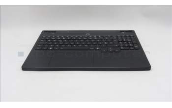 Lenovo 5CB1S75724 C-Cover with keyboard, Portuguese, Eclipse Black, RGB Backlight, Anodizing Sandblasting, UK