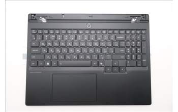Lenovo 5CB1S75725 C-Cover with keyboard, Russian, Eclipse Black, RGB Backlight, Anodizing Sandblasting, US