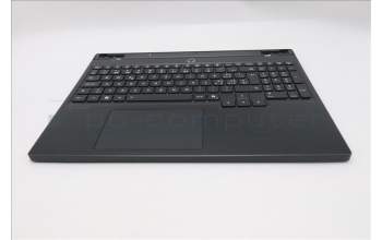 Lenovo 5CB1S75728 C-Cover with keyboard, Switzerland, Eclipse Black, RGB Backlight, Anodizing Sandblasting, UK