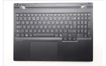 Lenovo 5CB1S75732 C-Cover with keyboard, UK English, Eclipse Black, RGB Backlight, Anodizing Sandblasting, UK