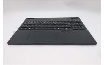 Lenovo 5CB1S76598 C-Cover with keyboard, German, Eclipse Black, White Backlight, Anodizing Sandblasting, UK