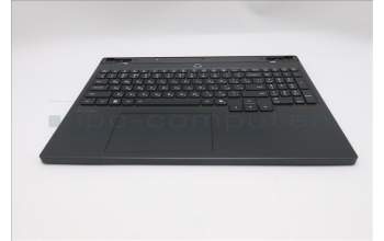 Lenovo 5CB1S76609 C-Cover with keyboard, Russian, Eclipse Black, White Backlight, Anodizing Sandblasting, US