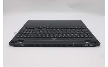 Lenovo 5CB1S76617 C-Cover with keyboard, Ukraine, Eclipse Black, White Backlight, Anodizing Sandblasting, US