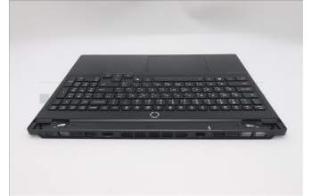 Lenovo 5CB1S76648 C-Cover with keyboard, Arabic, Eclipse Black, White Backlight, Painting, US