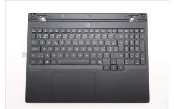 Lenovo 5CB1S76652 C-Cover with keyboard, Czech Slovakian, Eclipse Black, White Backlight, Painting, UK