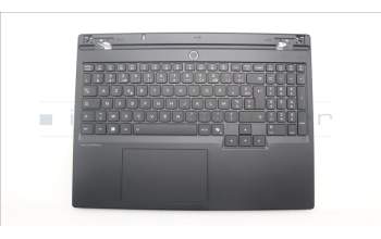 Lenovo 5CB1S76655 C-Cover with keyboard, French, Eclipse Black, White Backlight, Painting, US