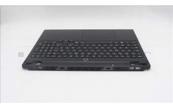 Lenovo 5CB1S76655 C-Cover with keyboard, French, Eclipse Black, White Backlight, Painting, US