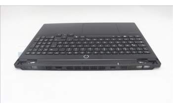 Lenovo 5CB1S76658 C-Cover with keyboard, German, Eclipse Black, White Backlight, Painting, UK
