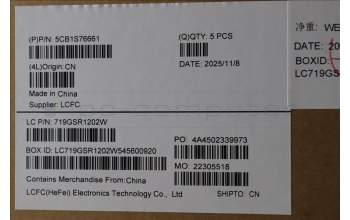 Lenovo 5CB1S76661 C-Cover with keyboard, Hungarian, Eclipse Black, White Backlight, Painting, UK