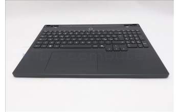 Lenovo 5CB1S76663 C-Cover with keyboard, Italian, Eclipse Black, White Backlight, Painting, UK