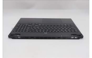 Lenovo 5CB1S76667 C-Cover with keyboard, Nordic, Eclipse Black, White Backlight, Painting, UK